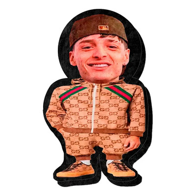 Cojín Peluche Peso Pluma Chiquito Tu Artista Favorito Suave Personalizado Peso Pluma | Meses sin interés