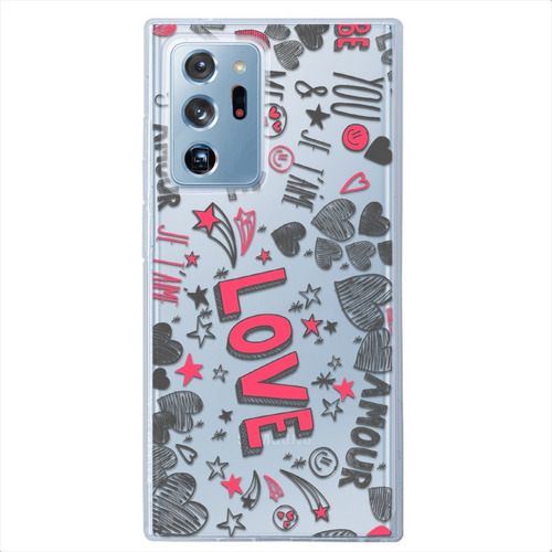 Funda Galaxy Antigolpes Corazones Love