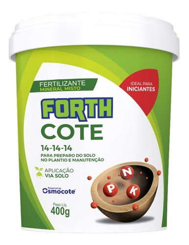 Adubo Fertilizante Forth Classic Osmocote Cote 14-14-14 400g