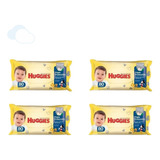 4 Pack Toallas Húmedas Huggies Triple Protección X 80 Unid