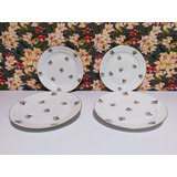 Juego De 4 Platos Para Postre De Porcelana Limoges C