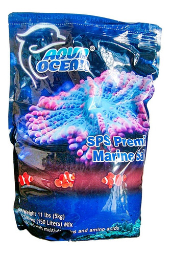 Sal Marinho Aqua Ocean Premium Sps Salt 5 Kg Saco