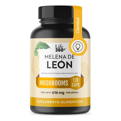 Hongo Melena De León 120 Cápsulas Sin Sabor Suplemento Alimenticio | Life360+