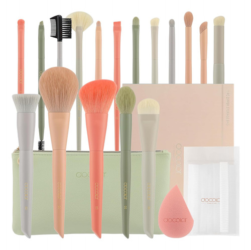 Set De Brochas De Maquillaje 17pcs Morandi Set De Broch...