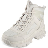 Bota Skechers Hi-ryze Para Mujer, Color Blanco Roto [u]