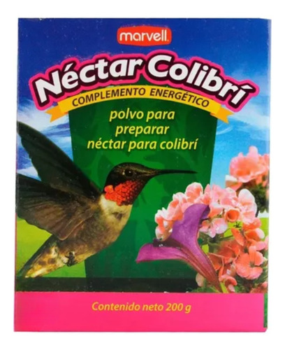  Néctar Para Colibrí En Polvo 200 Grs 