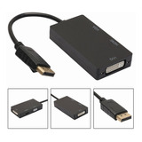 Adaptador Convertidor De Displayport A Hdmi/vga/dvi 3 En 1