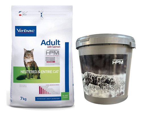 Virbac Adult With Salmon Neutered & Entire Cat 7kg + Regalo