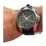 Relojes Guess Hombre Pulso Negro Caja Silver Usado Sin Caja