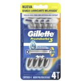Gillette Máquinas De Afeitar Presto 3f Confortgel X 4un 