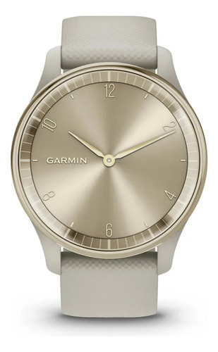 Smartwatch Vivomove Trend Garmin Reloj Analogico Hibrido Color Del Bisel Crema Oro