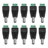 Pack X10 Conector Dc Macho De Poder Dc Cámaras Fuente