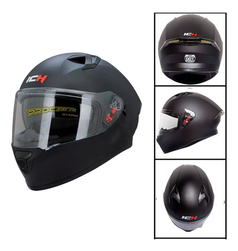 Casco Ich 503 Mujer Hombre Diseño Integral Certificado