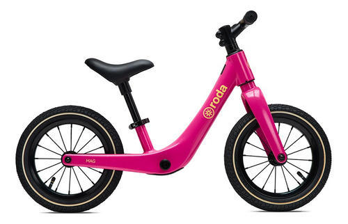 Bicicleta De Aprendizaje Roda Magnesio Rosa Fuerte Aro 12