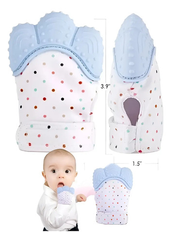 Set 2 Guantes Mordedera Bebé Suave Silicón De Dentición Full
