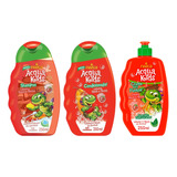 Kit Acqua Kids Shampoo 250ml + Cond Liso 250ml+creme Pentear