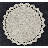 Plato De Sitio - Individual Tejido A Crochet De Hilo Algodón