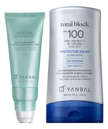 Bloqueador Total Block + Bb Cream Matt Y - g a $590