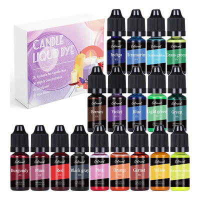 18 Colorantes Para Velas De 10 Gr. Solubles En Cera Y Aceite | Meses sin interés