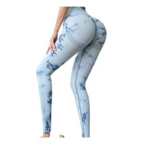 Pantalones De Yoga Mujer Tie-dye Cintura Alta Ropa Gimnasia