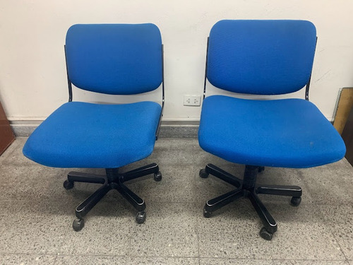 Silla De Oficina Giratoria Con Rueditas Tapizado Tela