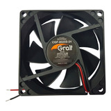 Turbina Cooler Fan Extractor 80x80x25mm 24vdc Buje 3 Pulgadas