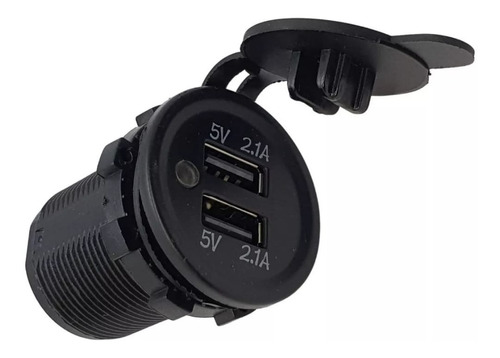 Cargador Toma Usb Doble Para Embutir Auto 12/24v 2.1a