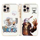 Law Luffy One Piece Funda Para iPhone Case 2pcs Tpu Opw14