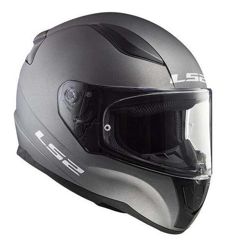 Casco Integral Ls2 Rapid Solid Titanium Mate Ff353