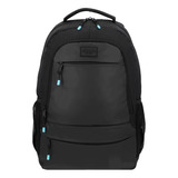 Mochila Saxoline Portalaptop Hombre 30 L Color Negro Diseño De La Tela Liso