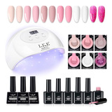 Kit De Esmalte De Uñas De Gel 6 Colores Juego De Esmalte