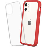 Funda Para iPhone 12 Mini - Transparente Bordes Rojos