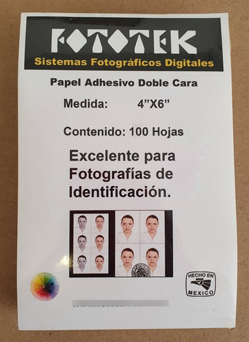 Adhesivo Para Papel Fotográfico 4x6 