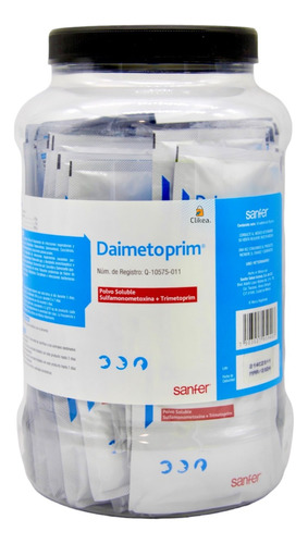 Daimetoprim Polvo Soluble 50 Sobres De 20g C/u