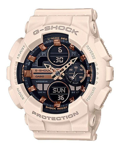 Relógio Casio Feminino G Shock Gma-s140m-4adr Correia Rosa