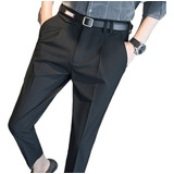 Blackgray Thinslim Fit Ropa De Hombre Pantalones De Vestir C