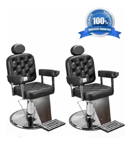 Kit 2 Cadeiras Barbeiro Dubai Barber Promoção Frete Grátis!!
