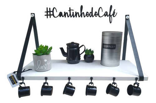 Cantinho Do Café + Lettering  Estilo Industrial (60x25)