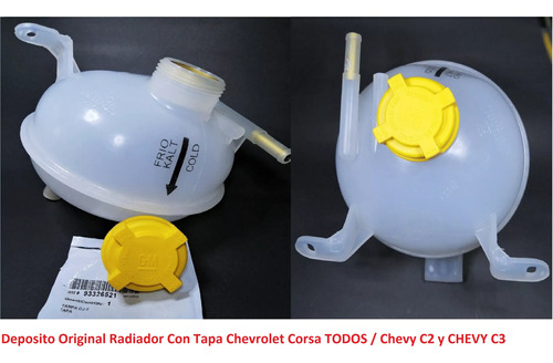 Deposito Envase Radiador Con Tapa Chevrolet Corsa Chevy2 C3 Foto 4