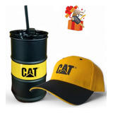 Gorra Caterpillar + Termo Tambo Aceite + Llaves Cat Regalo.