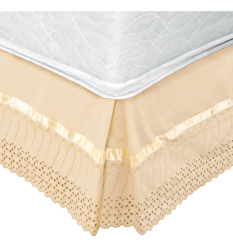 Faldón Broderie Amanda 1,5 Plaza Beige