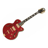 Guitarra Semi Acústica EpiPhone Uptown Kat Es Red Metallic *