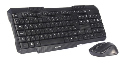 Kit Home Office Teclado E Mouse Wireless 2.4ghz Sem Fio 