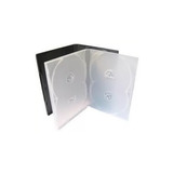 50 Estojo Capa Box Case Dvd Quadruplo Transparente 14 Mm