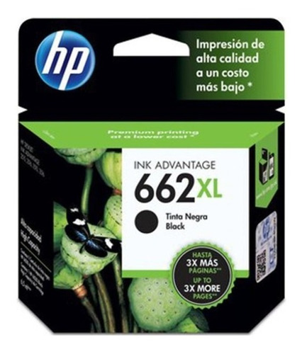 Cartucho Hp Original Negro 662xl 1515 4515 2545 3545 3645