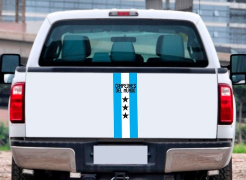 Calco Franja Porton Bandera Argentina Ploteo Auto Campeones