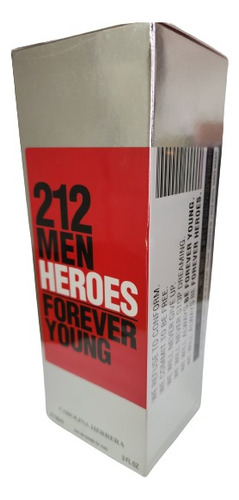 Perfume 212 Men Heroes Forever Young Carolina Herrera 90 Ml Edt Masculino Original Importado