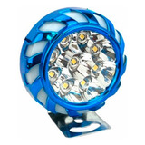 Faro 9 Led Para Motocicleta Varios Colores