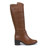 Bota Feminina Bottero Cano Longo Couro Wood 346903