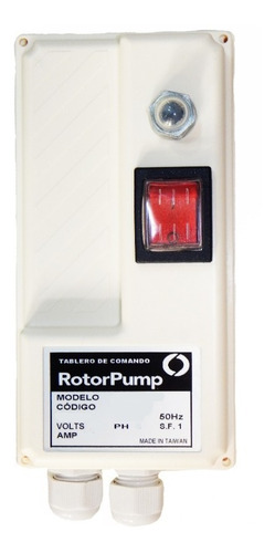 Tablero Eléctrico Motor Sumergible Rotorpump 2 H.p-monofá